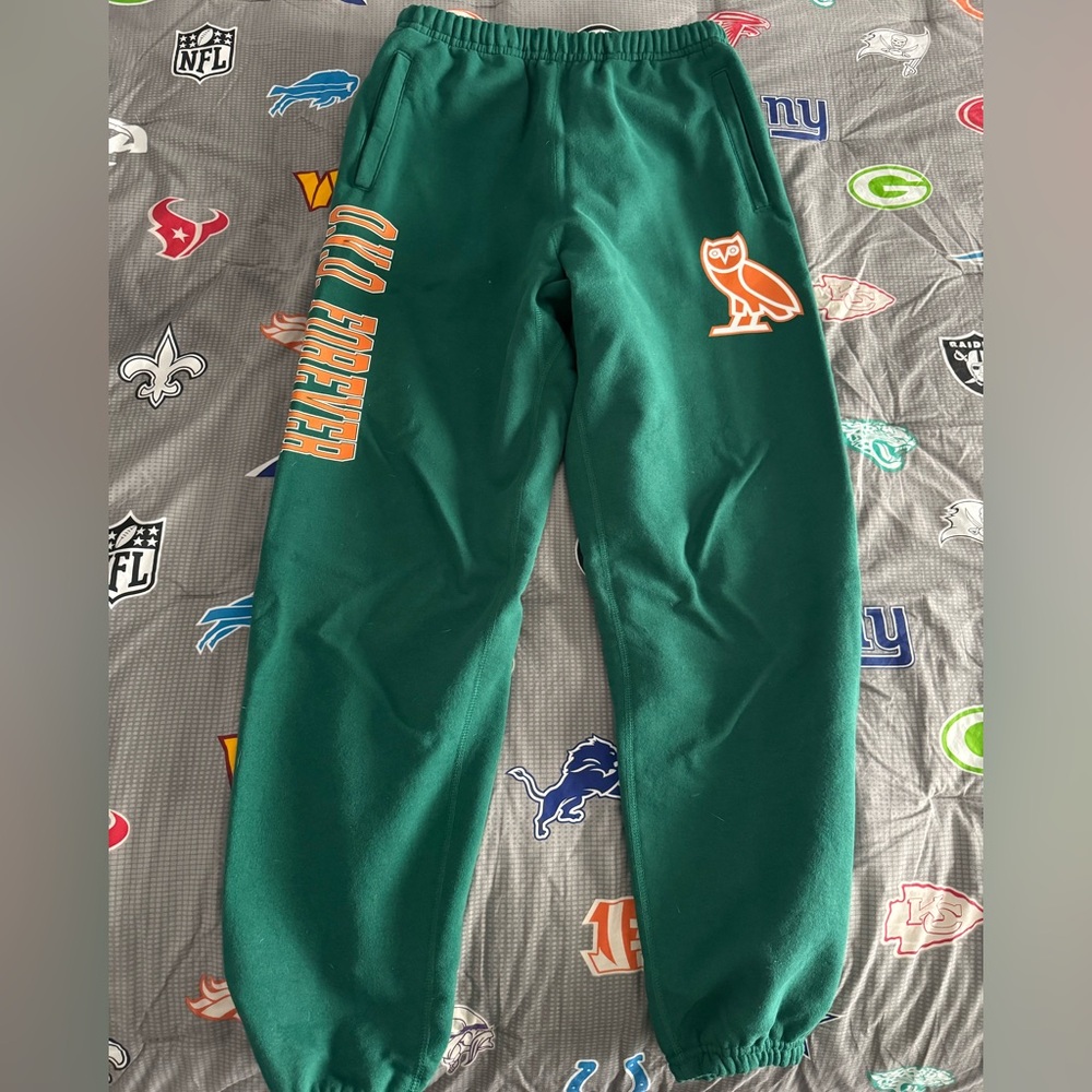 Men’s OVO Forever Green Sweatpants Size L